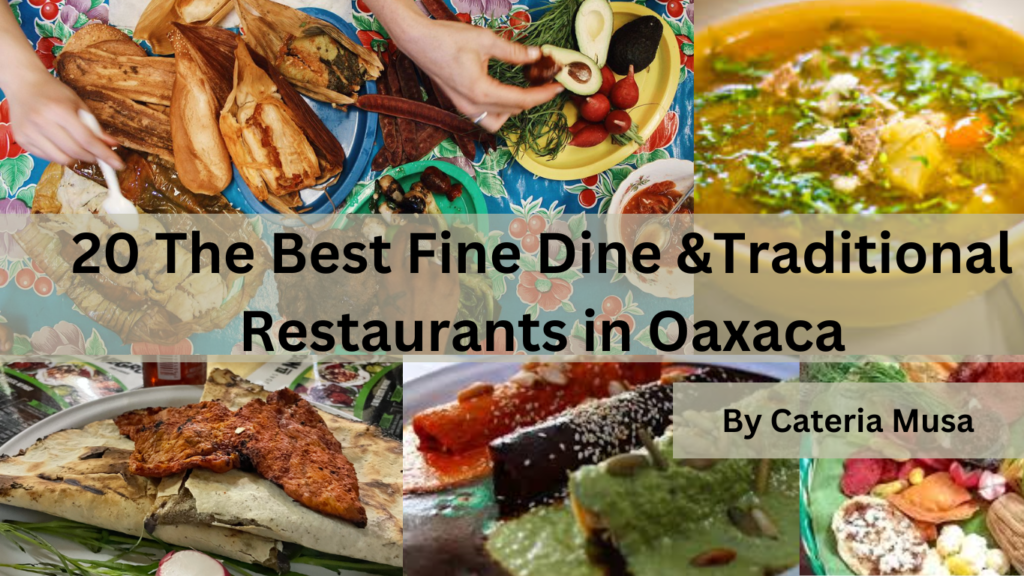 20 Best Fine Dine &Traditional Restaurants in Oaxaca